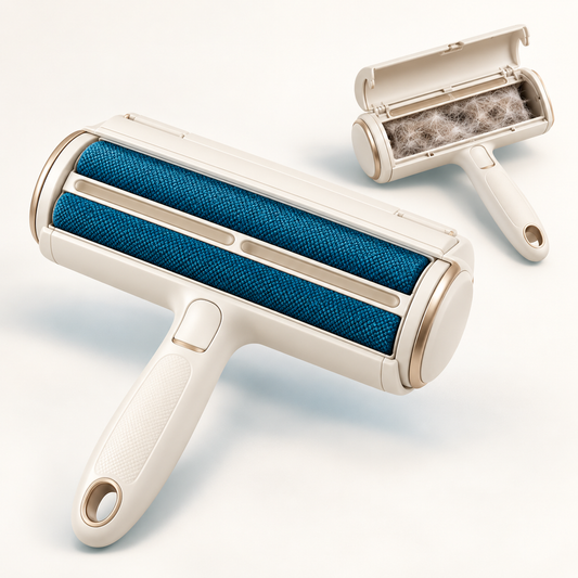 FurClean, rouleau anti-poils réutilisable et compartiment intégré